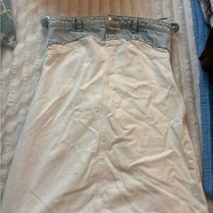 Denim and White mini dress